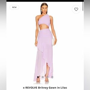 Revolve Britney gown in lilac
